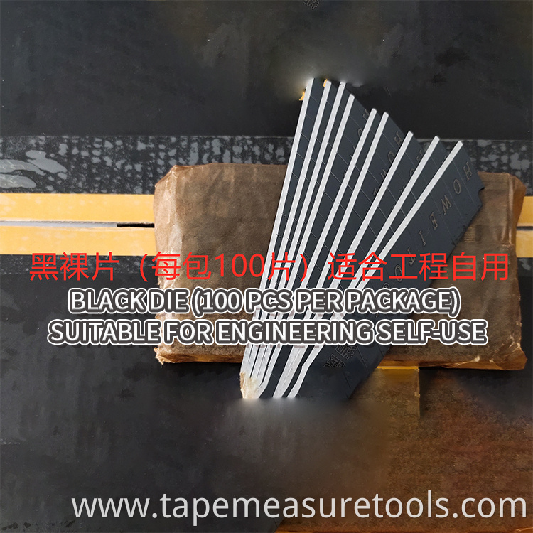 Custom SK4 18MM 0.5mm 0.6mm thickness Utility black knife blade